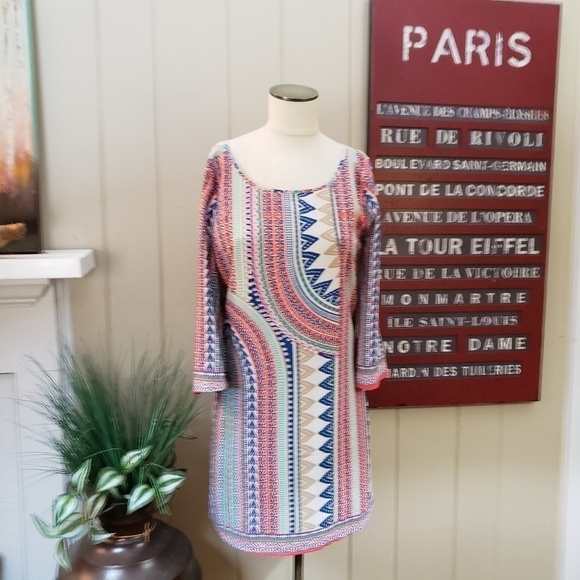 Jay long sleeve open embroidery back boho dress Size Small - Picture 3 of 10